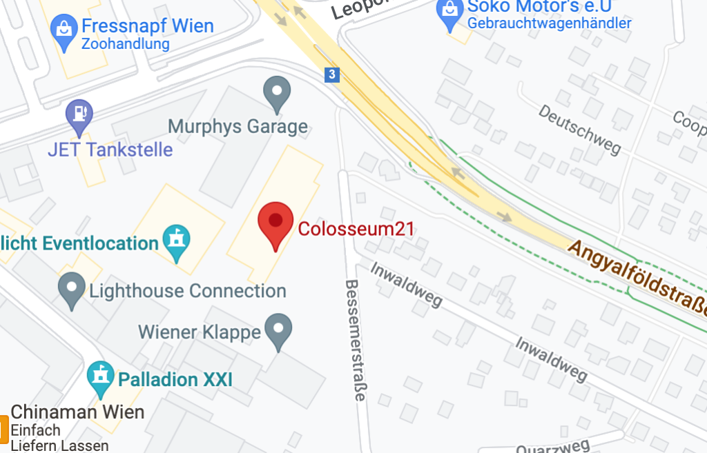 Colosseum21, Wien, Eventlocation
